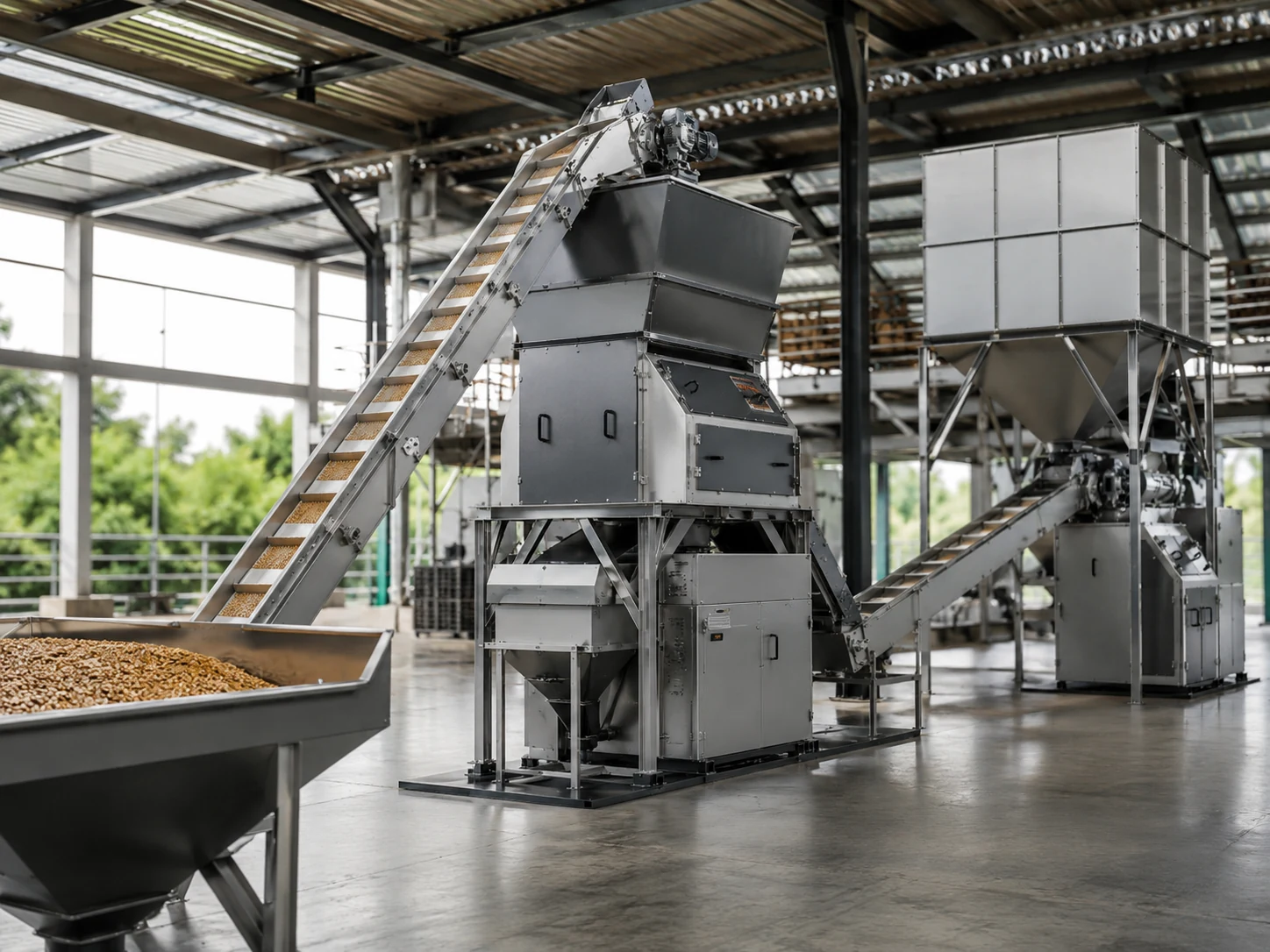 Coffee plant machinery
